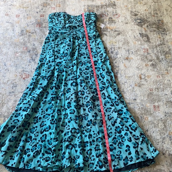Beautiful NANETTE LEPORE aqua cheetah print dress - Picture 7 of 8